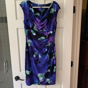 Ralph Lauren sleeveless multicolored dress size 12